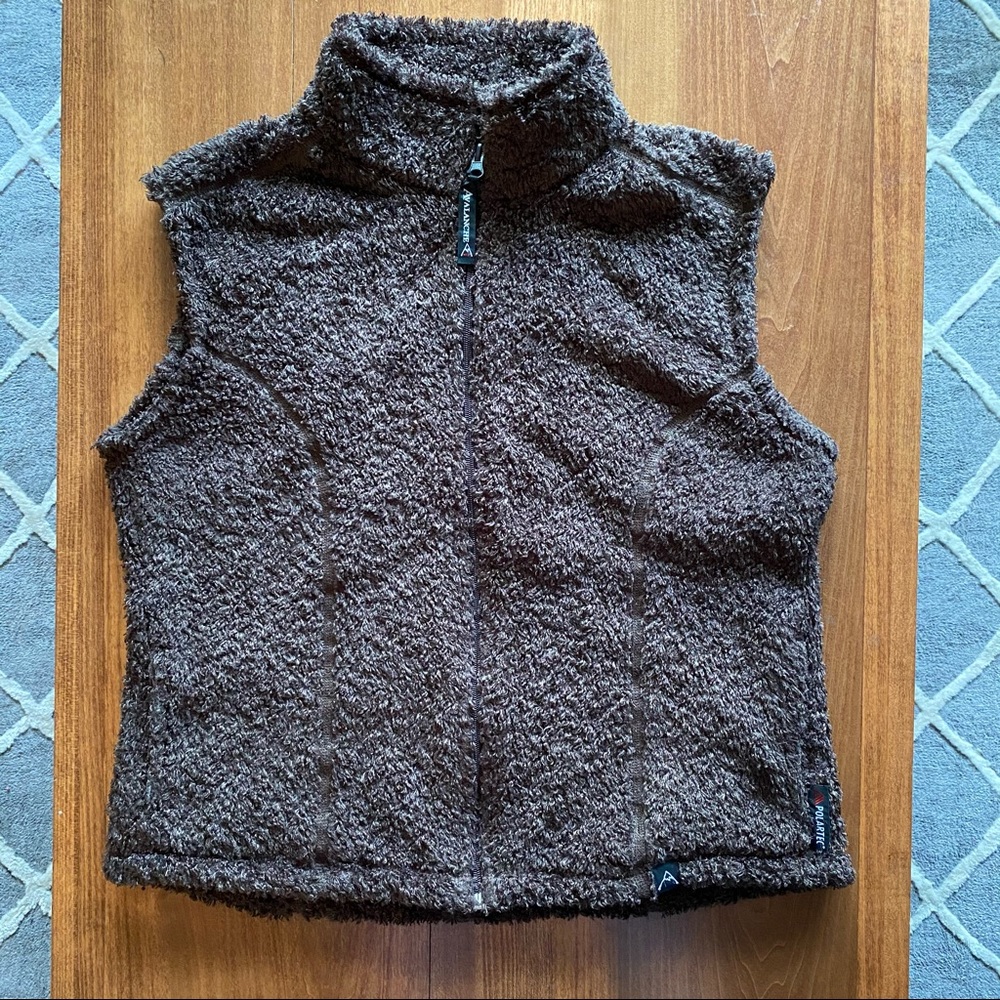 Brown Fuzzy Polartec Avalanche Vest